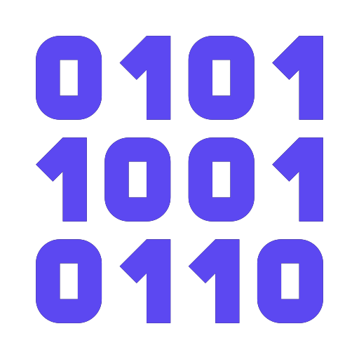 binary code icon