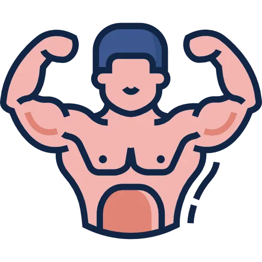 bodybuilder illustration